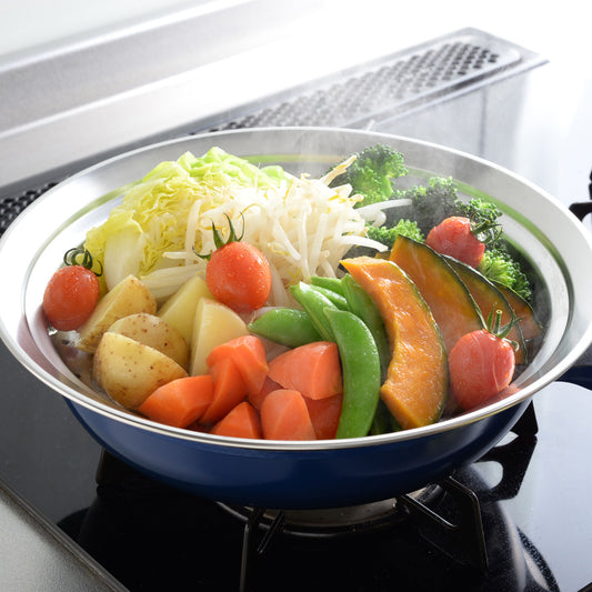 アーネスト のせるだけ簡単蒸し器 日本製 燕三条 18~20cm 24~26cm 食洗機対応 レシピ付 - フライパン専門店 鐵兎堂-TETTODO-