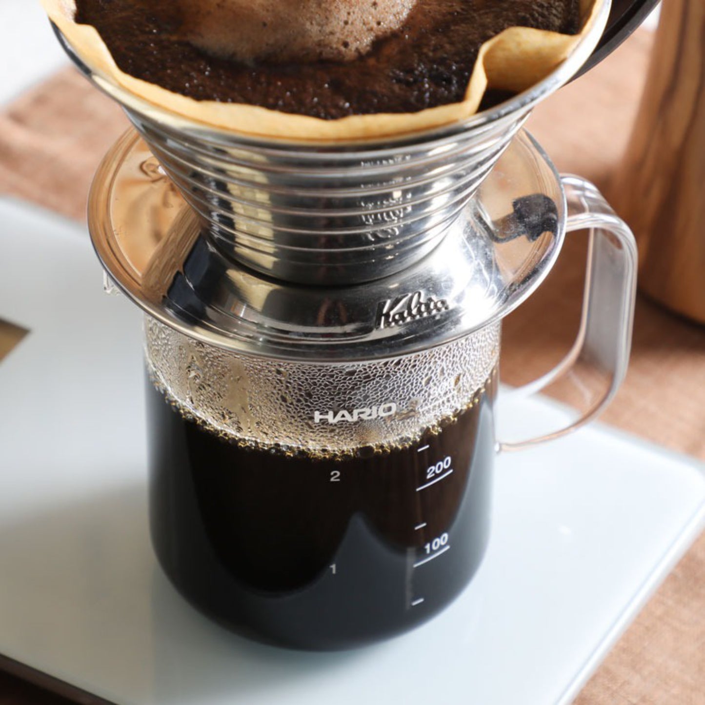 HARIO ハリオ ビーカーサーバー 300ml 泡立て器 セット 日本製 BV-300