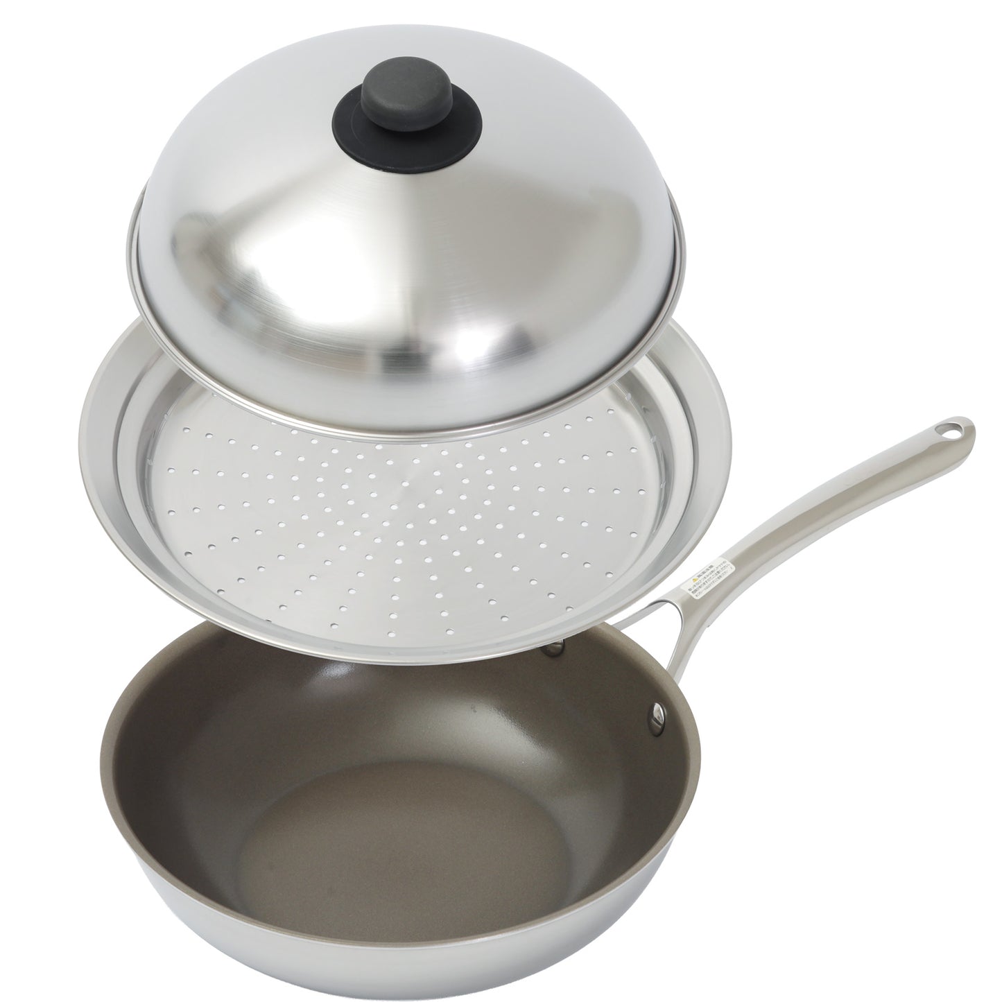 ウォックパン 24cm IH対応＆ ヨシカワ フライパン用 蒸し器 ドーム型蓋付 日本製 - フライパン専門店 鐵兎堂-TETTODO-