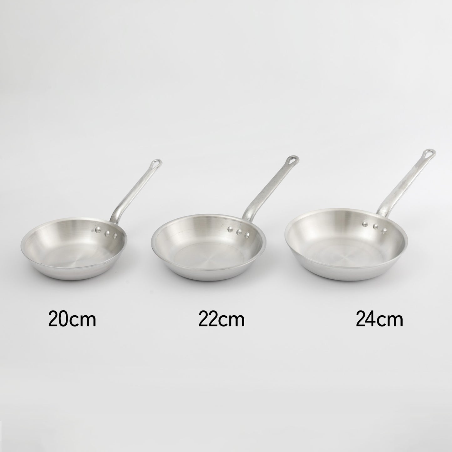 中村銅器製作所 アルミフライパン 鐵兎堂ブラシセット 【選べる2サイズ＆ゴムヘラ付】 日本製 プロ仕様 パスタ イタリアン