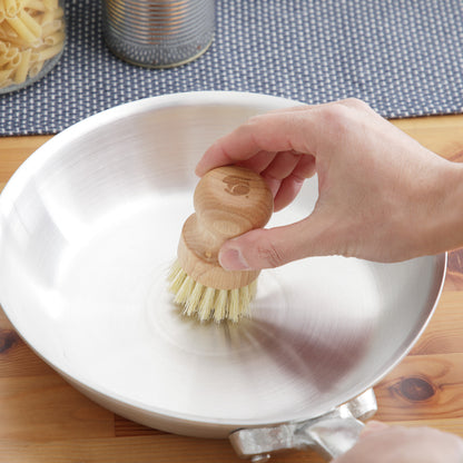 中村銅器製作所 アルミフライパン 鐵兎堂ブラシセット 【選べる2サイズ＆ゴムヘラ付】 日本製 プロ仕様 パスタ イタリアン