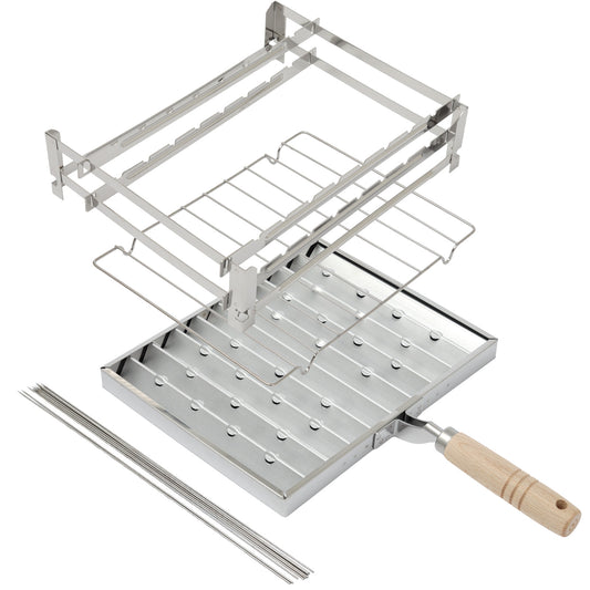 燕三条製 焼き上手 18-8ステンレス 魚串 10本セット