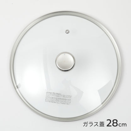 コレール Duranano デュラナノ フライパンカバー ガラス 蓋 ロゴ入り ステンレス 